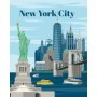 CreArt pictura pe numere pentru adulti New York plin de culoare